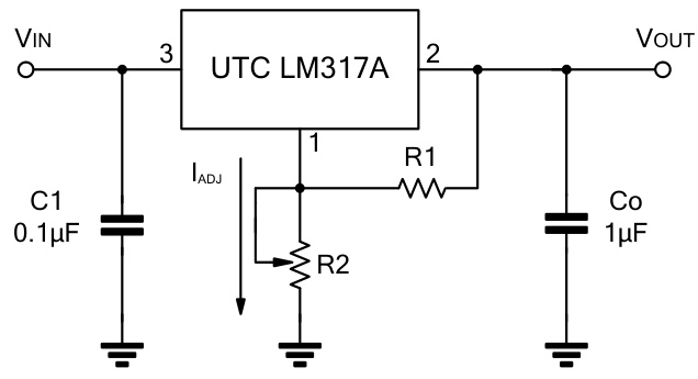 UTC(友顺)的LM317AG-AA3-R系统框图