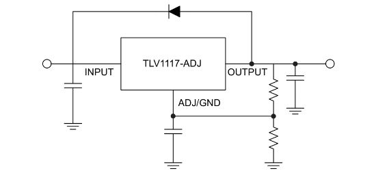TI(德州仪器)的TLV1117-33CDCYR系统框图