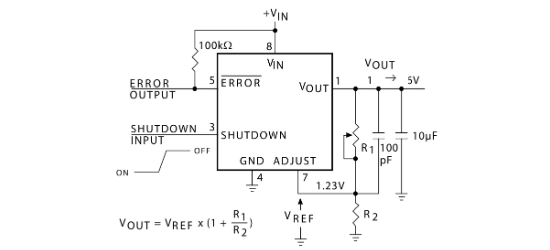 MICROCHIP(美国微芯)的MIC2920A-5.0WS系统框图
