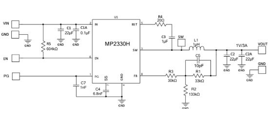 MPS(芯源)的MP2330HGTL-Z系统框图