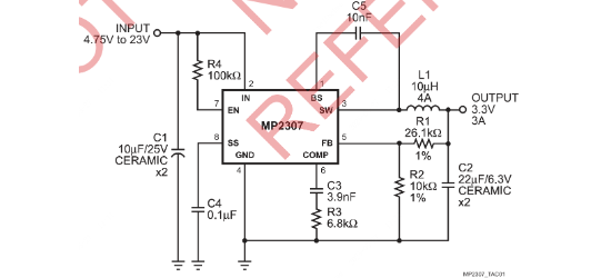 MPS(芯源)的MP2307DN-LF-Z系统框图