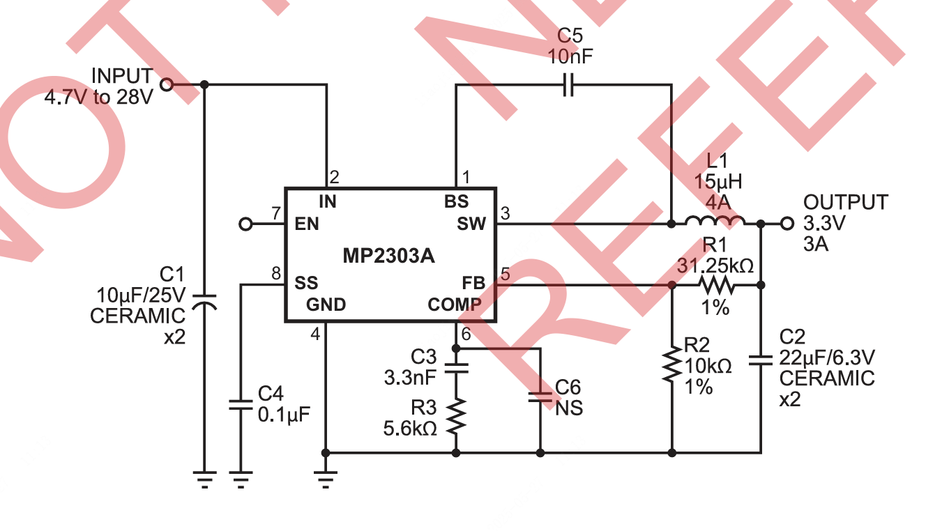 MPS(芯源)的MP2303ADN-LF-Z系统框图