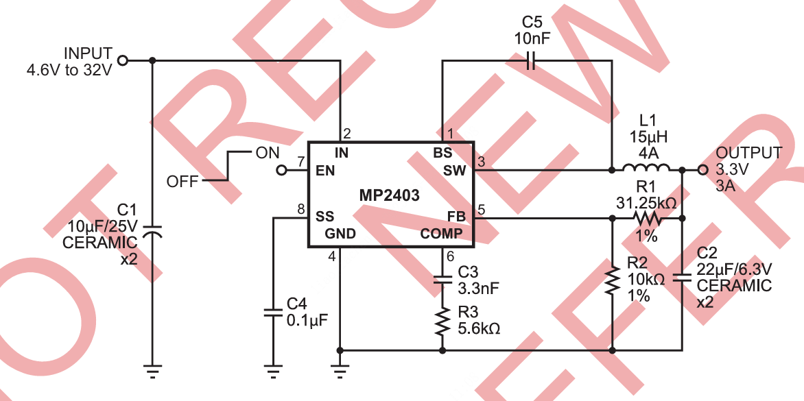 MPS(芯源)的MP2403DN-LF-Z系统框图