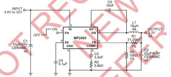 MPS(芯源)的MP2403DN-LF-Z系统框图