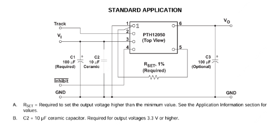 TI(德州仪器)的PTH12050WAD系统框图