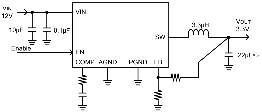 ROHM(罗姆)的BD9C501EFJ-E2系统框图