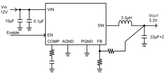 ROHM(罗姆)的BD9C501EFJ-E2系统框图