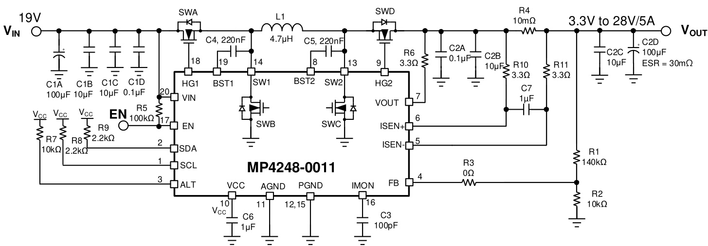 MPS(芯源)的MP4248GQV-0000-Z系统框图