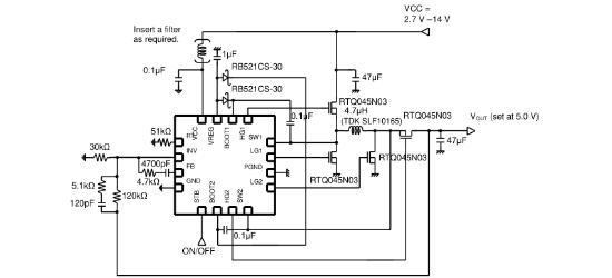ROHM(罗姆)的BD8303MUV-E2系统框图