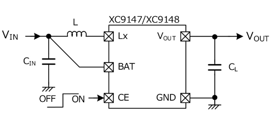 TOREX(特瑞仕)的XC9148A50CER-G系统框图