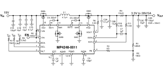 MPS(芯源)的MP4248GQV-0000-Z系统框图