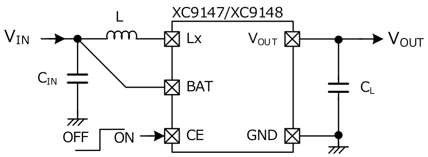 TOREX(特瑞仕)的XC9148A50CER-G系统框图