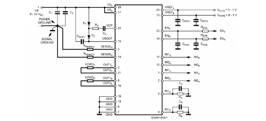 ST(意法半导体)的L6207D系统框图