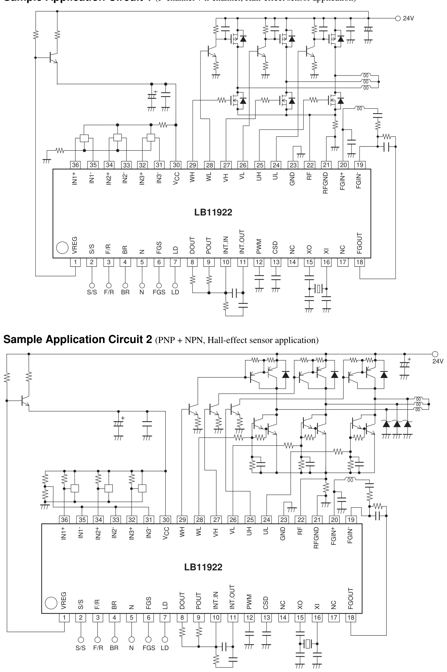 SANYOU(三友)的LB11922-TLM-E系统框图