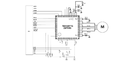 TOSHIBA(东芝)的TB5128FTG(CP,EL系统框图