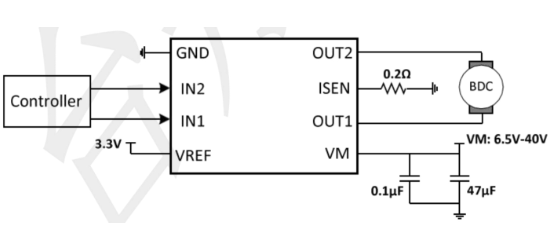 TECH PUBLIC(台舟)的A4950ELJTR-T-TP系统框图