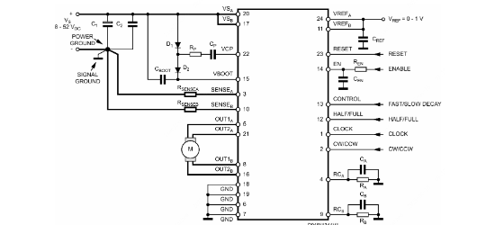 ST(意法半导体)的L6208PD013TR系统框图
