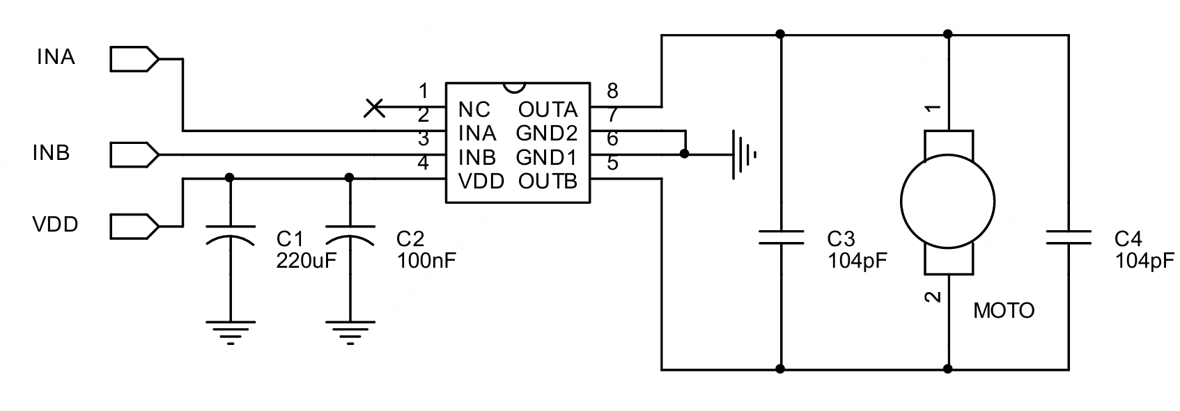 FM(富满)的TC118S系统框图
