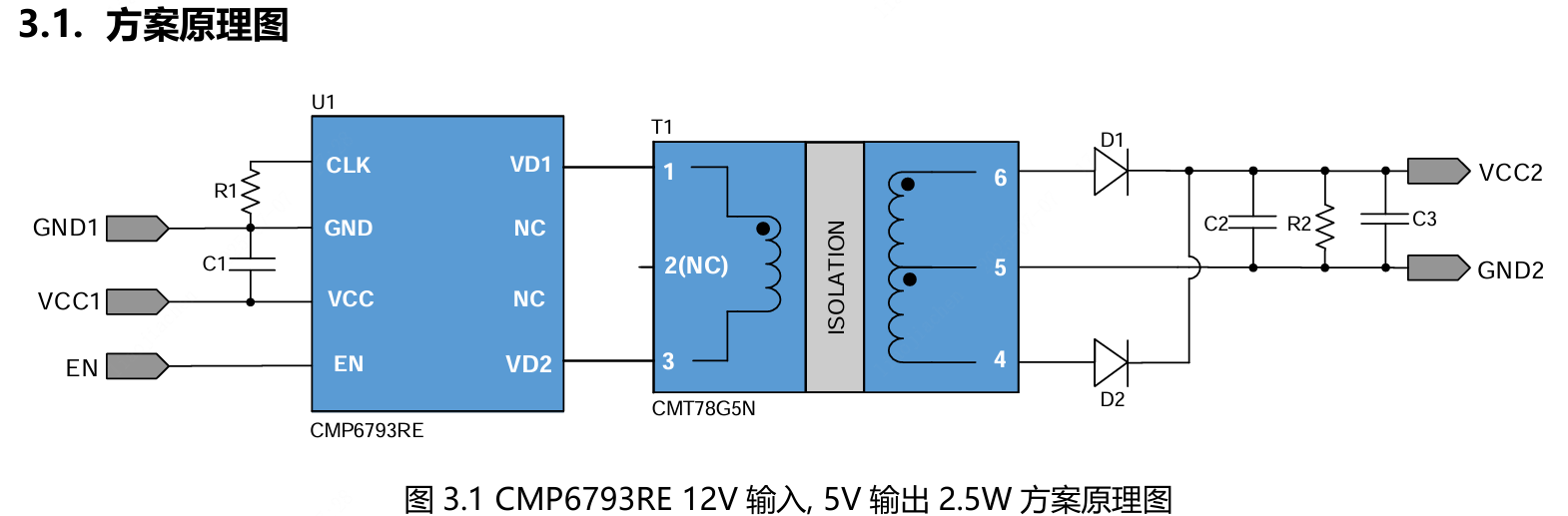 coileasy(线易)的B1205-2W5-2K5V-6793RE系统框图