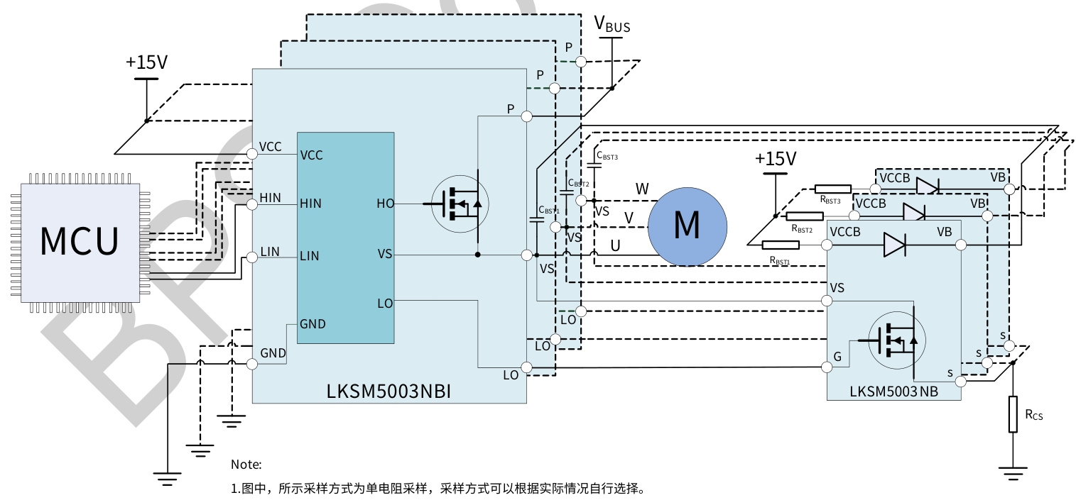 LINKOSEMI(凌鸥创芯)的LKSM5003NBI系统框图