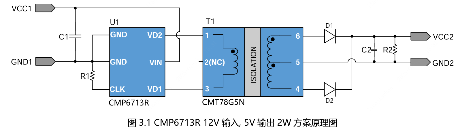 coileasy(线易)的B1205-2W-2K5V-6713R系统框图