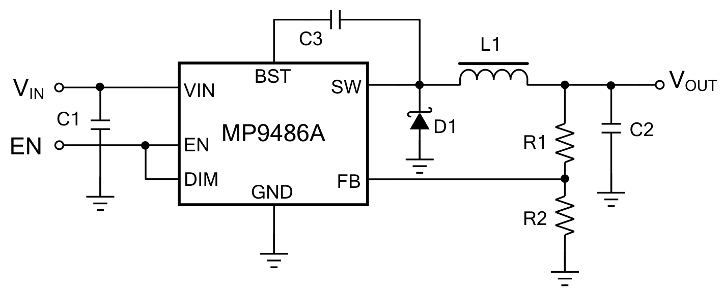 MPS(芯源)的MP9486AGN-Z系统框图