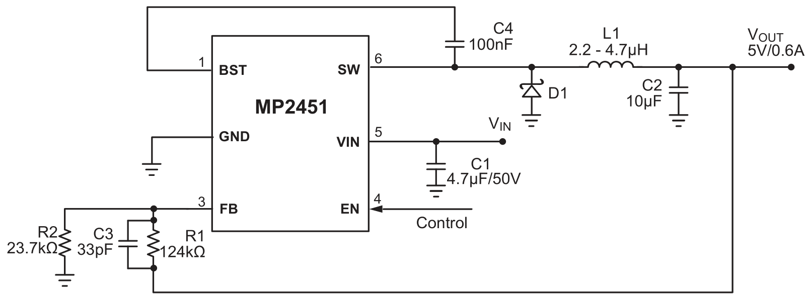 MPS(芯源)的MP2451DT-LF-Z系统框图