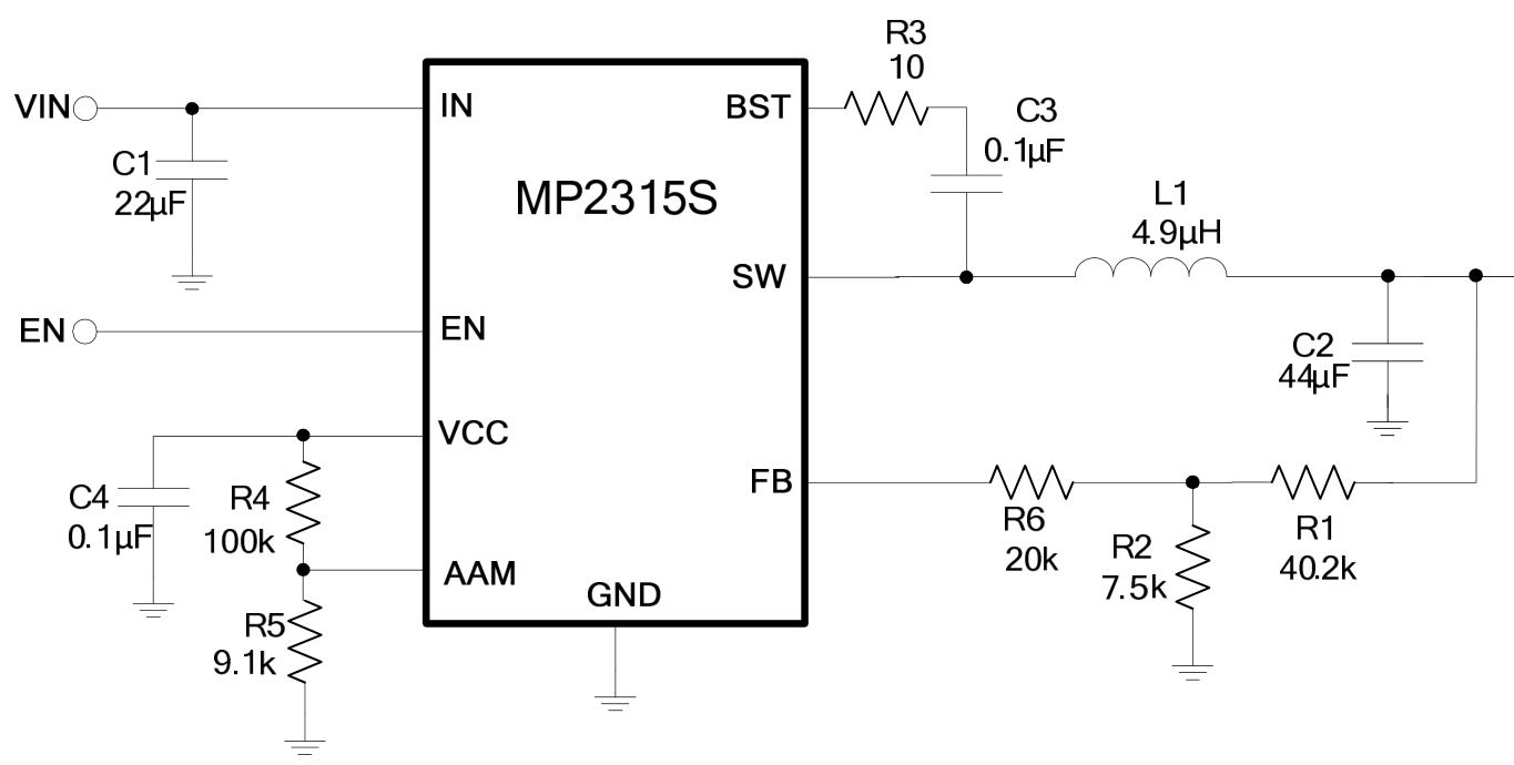 MPS(芯源)的MP2315SGJ-Z系统框图