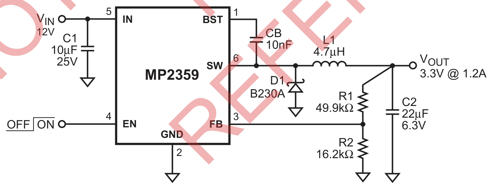 MPS(芯源)的MP2359DT-LF-Z系统框图