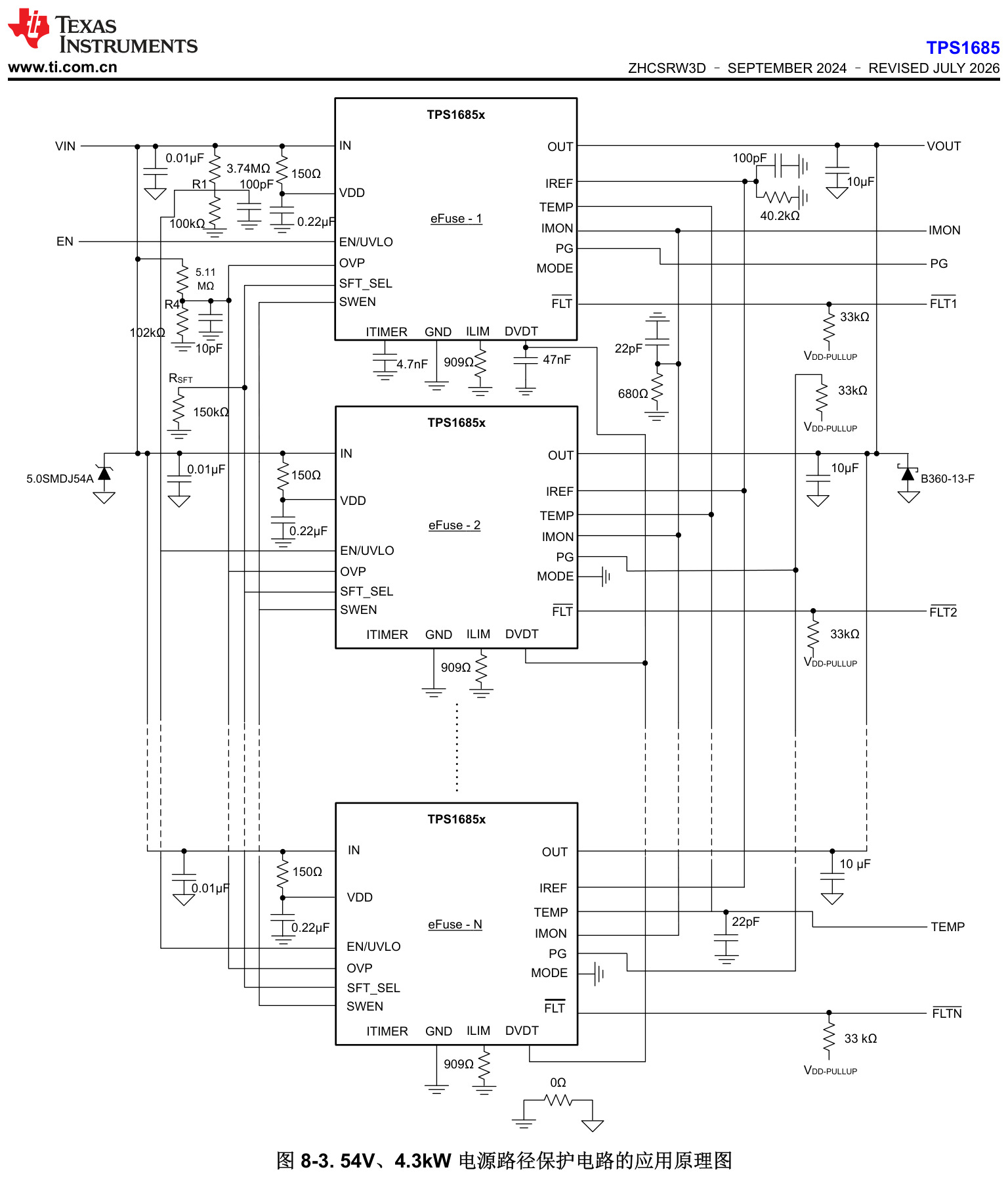 TI(德州仪器)的TPS16851VMAR系统框图
