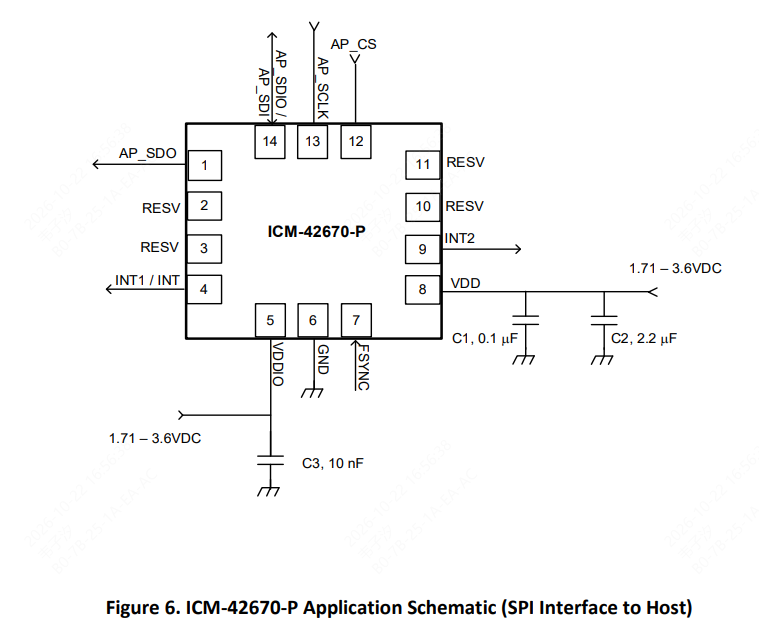 TDK InvenSense(应美盛)的ICM-42670-P系统框图