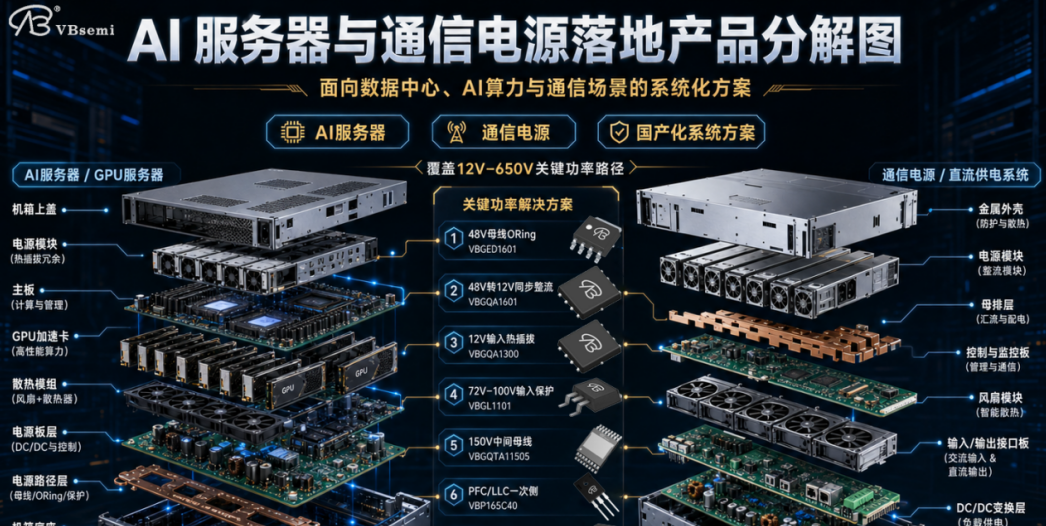 2026年AI服务器与通信电源MOSFET系统级应用方案