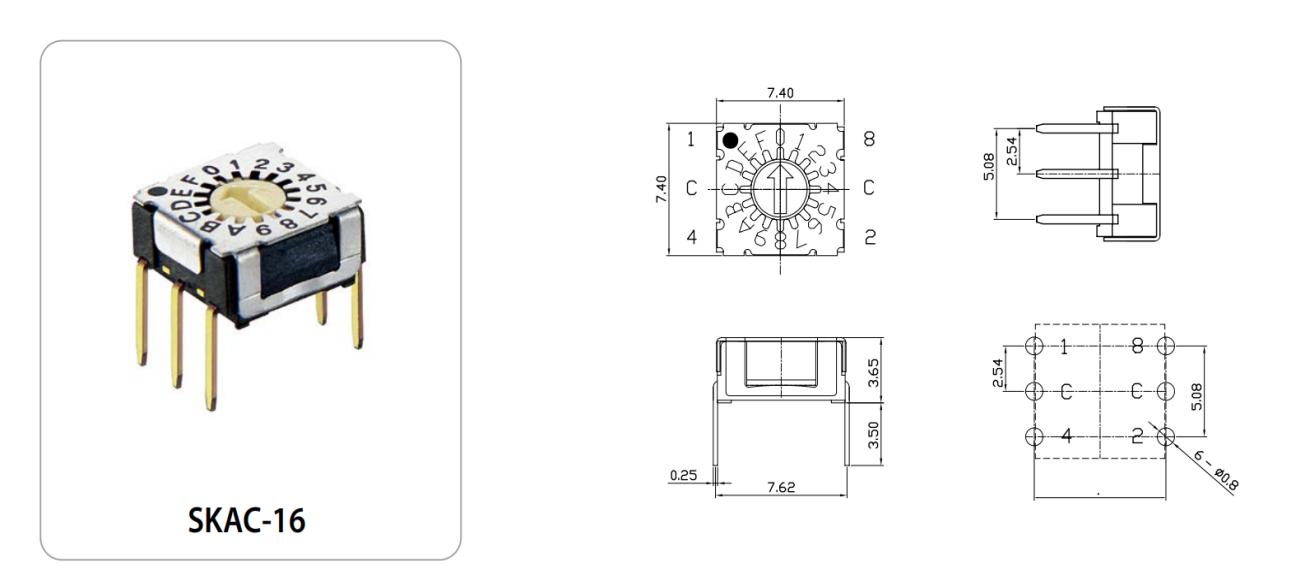 小体积大能量，SKAC-16直插反码编码开关赋能精密设备