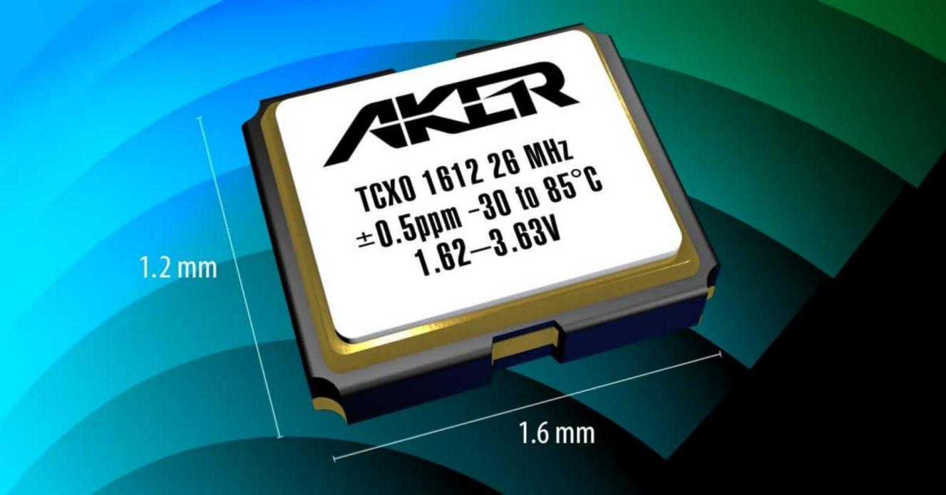 安碁科技推出全新 1612 超小型温度补偿石英振荡器 TCXO系列