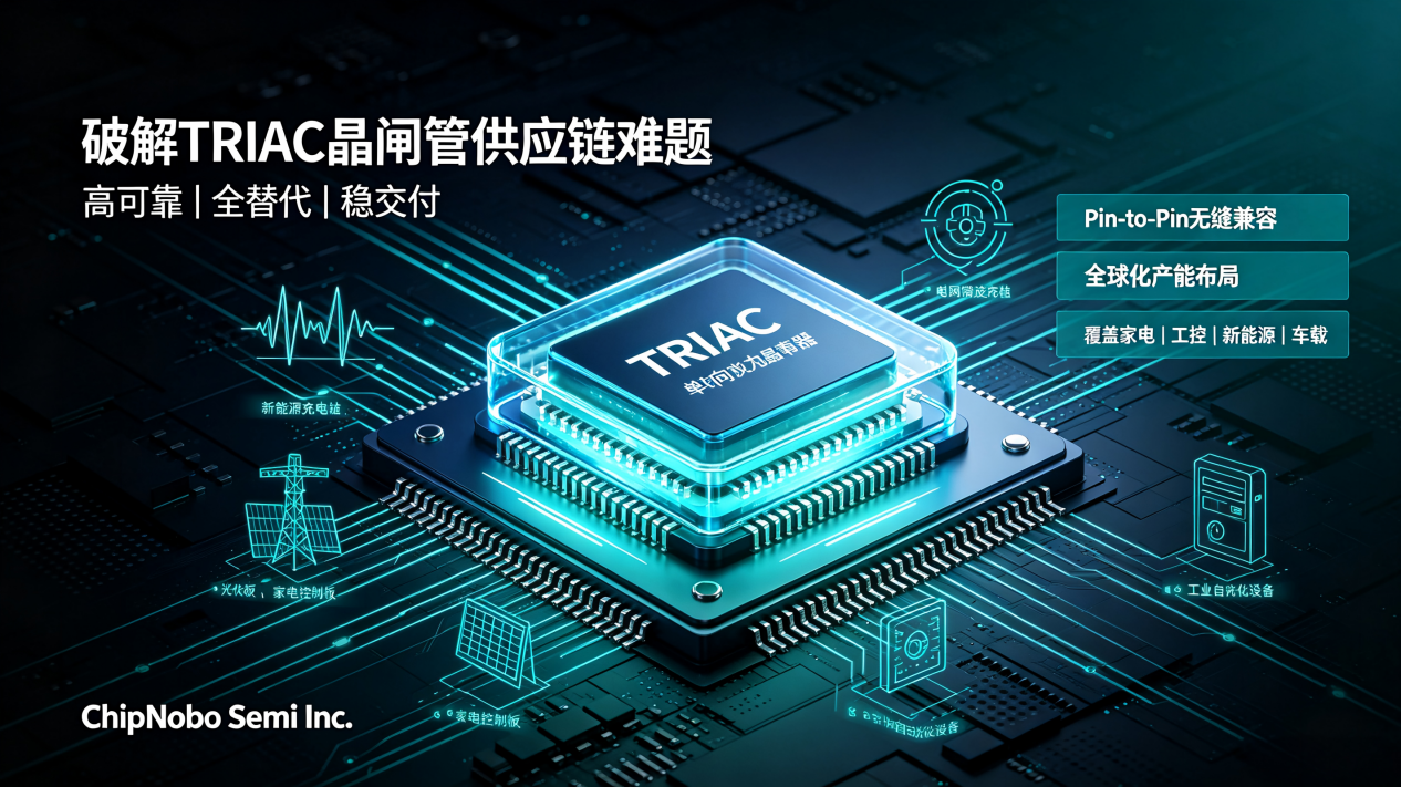 ChipNobo破解TRIAC Thyristor供应链难题 领跑晶闸管全球替代