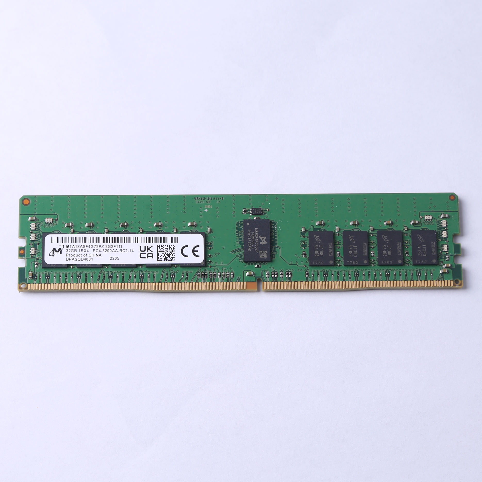Ecc Mta18asf4g72pz Micron 32GB DDR4-3200 PC4-25600 ECC RDIMM