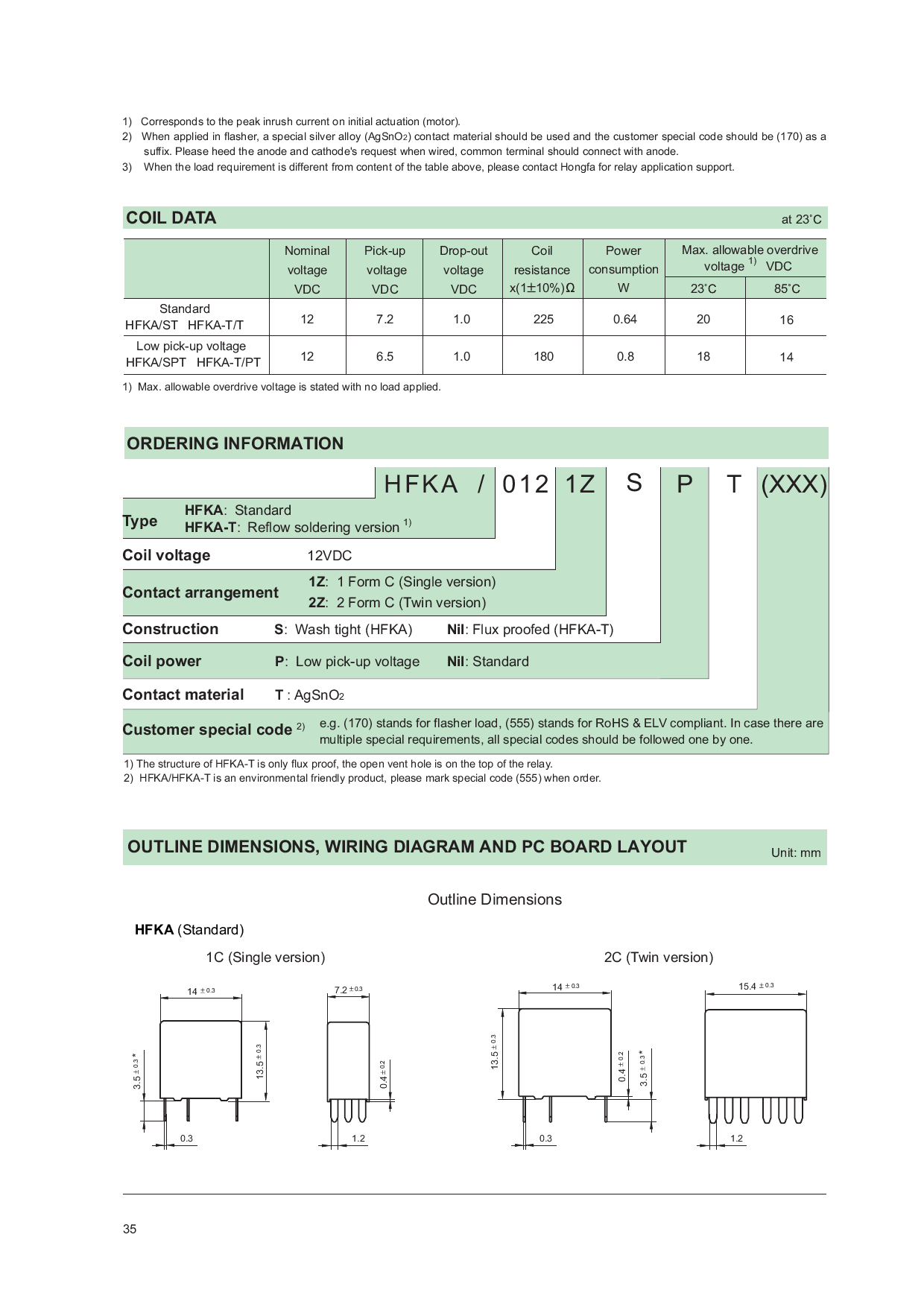 2fka HFKA/012-2ZSPT(555)_(HF(宏发))HFKA/012-2ZSPT(555)中文资料_价格_PDF手册-立创电子商城