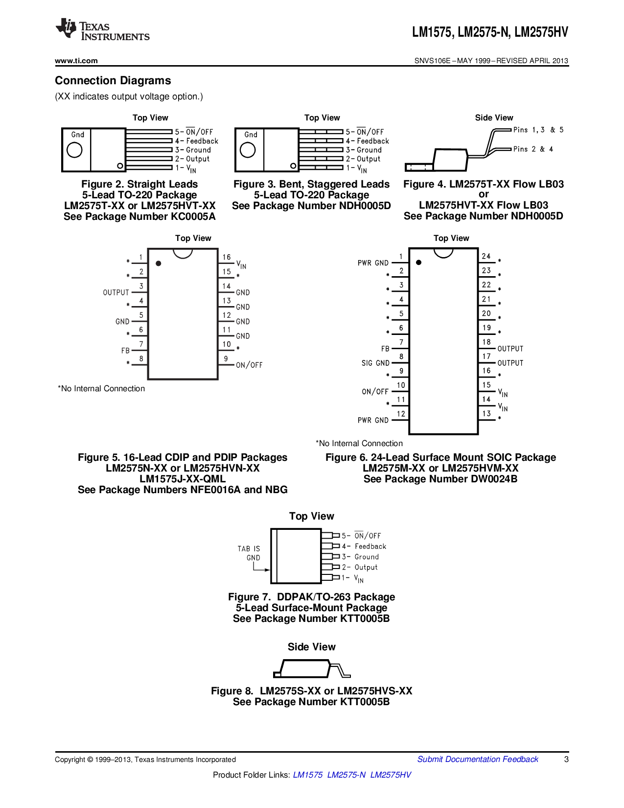 lm2575t-adj/nopb 进口直脚