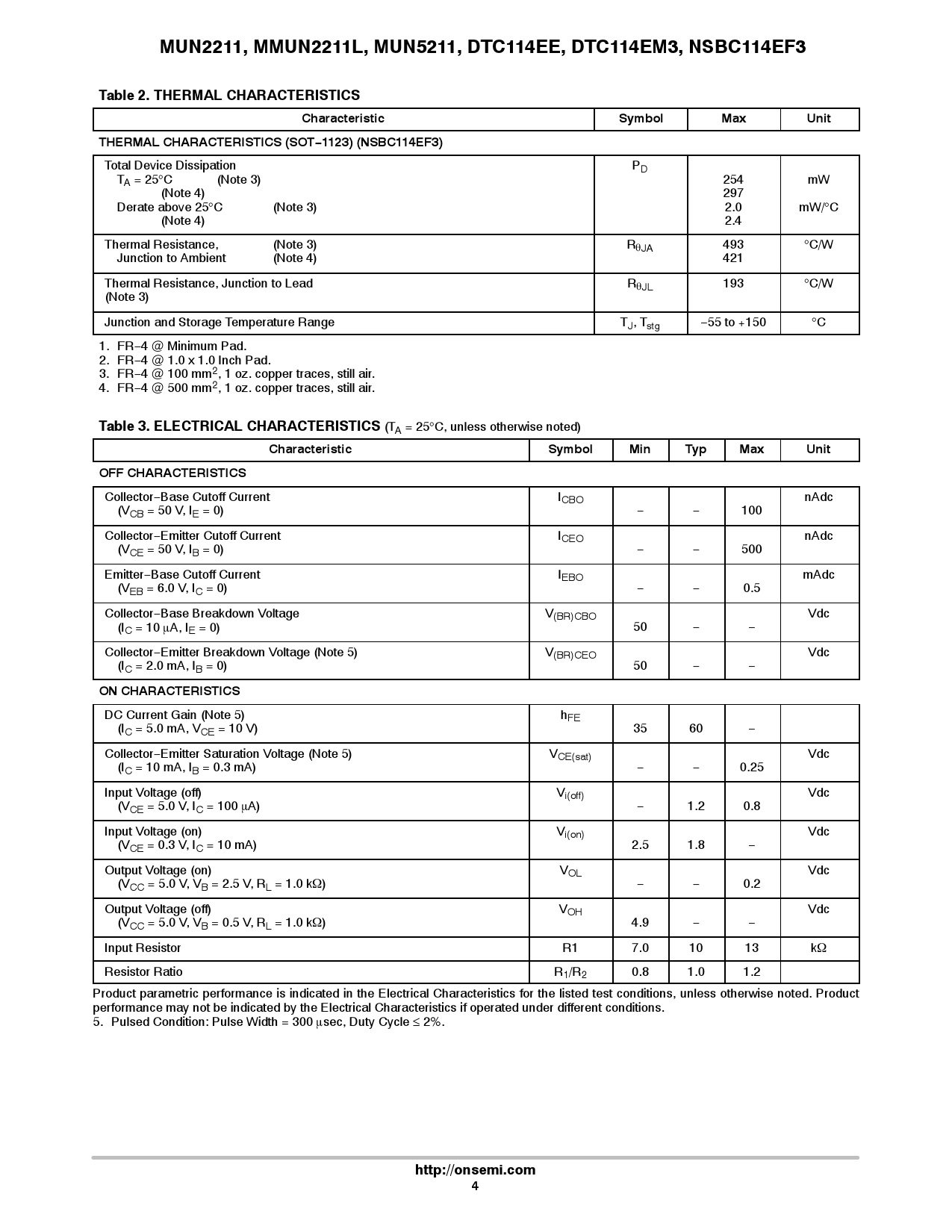 MMUN2211LT1G_（onsemi(安森美)）MMUN2211LT1G中文资料_价格_PDF手册-立创电子商城