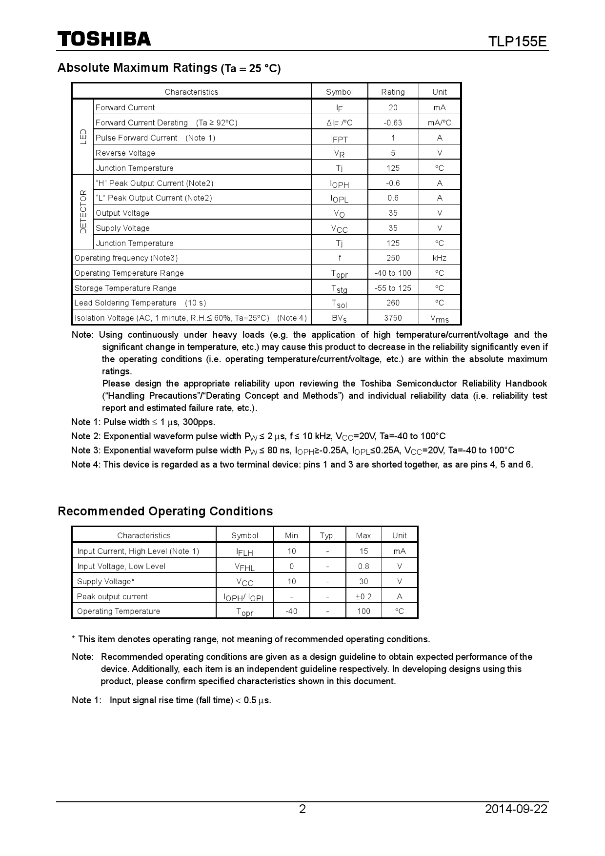 TLP155E(TPL,E_（TOSHIBA(东芝)）TLP155E(TPL,E中文资料_价格_PDF手册-立创电子商城
