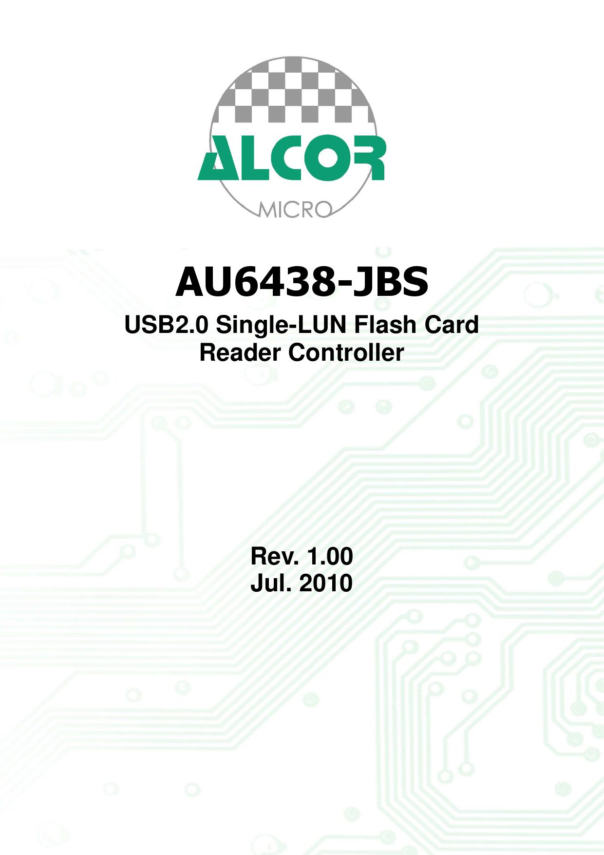 AU6438_（ALCOR MICRO(安国国际)）AU6438中文资料_价格_PDF手册-立创电子商城
