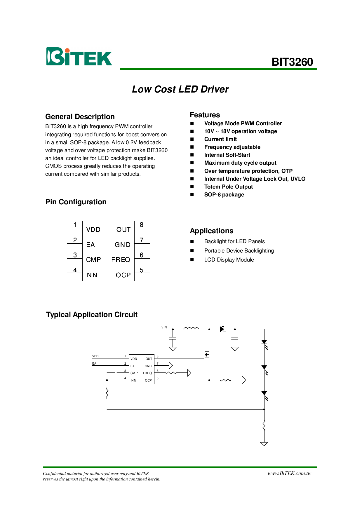 bit3260数据手册pdf下载