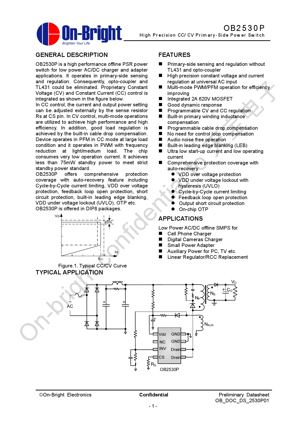 Ob2530pap схема включения