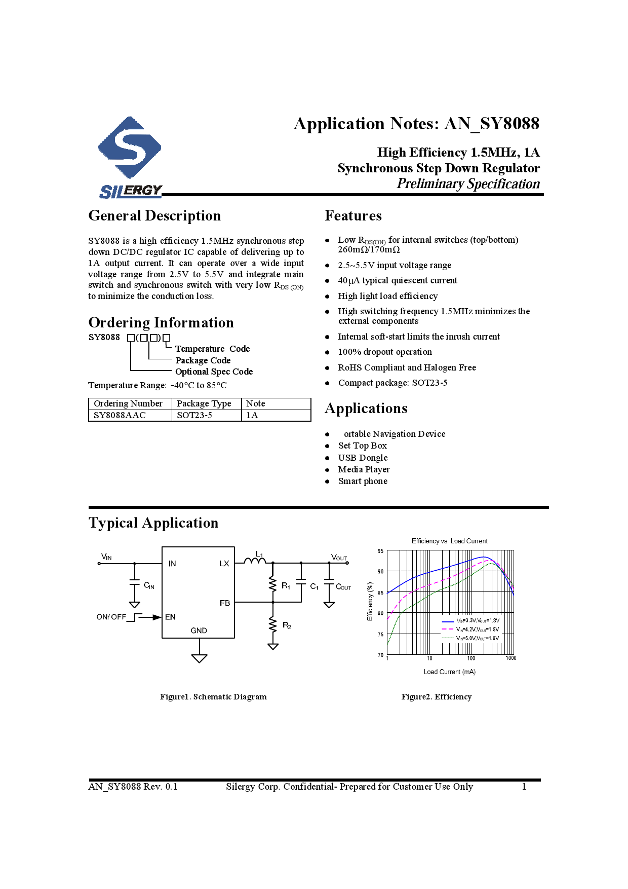 SY8088AAC_（silergy(矽力杰)）SY8088AAC中文资料_价格_PDF手册-立创电子商城