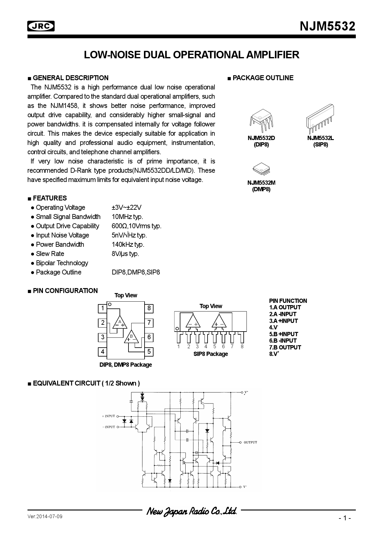 jrc低噪声运放njm5532d-#zzzb采购_价格_数据手册 -立创商城