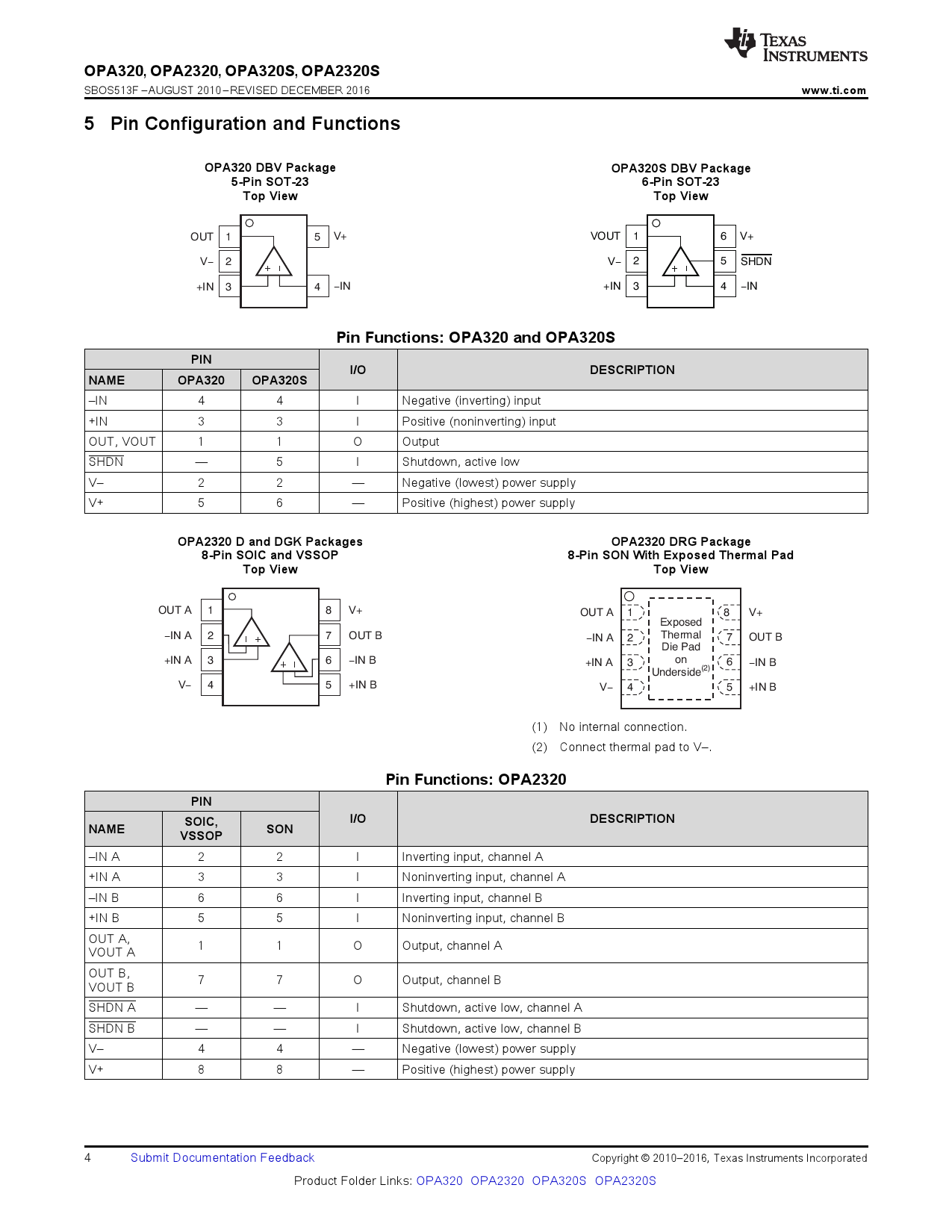 OPA320AIDBVR_（TI(德州仪器)）OPA320AIDBVR中文资料_价格_PDF手册-立创电子商城