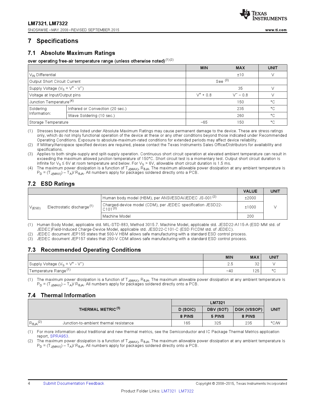LM7321MF/NOPB_（TI(德州仪器)）LM7321MF/NOPB中文资料_价格_PDF手册-立创电子商城