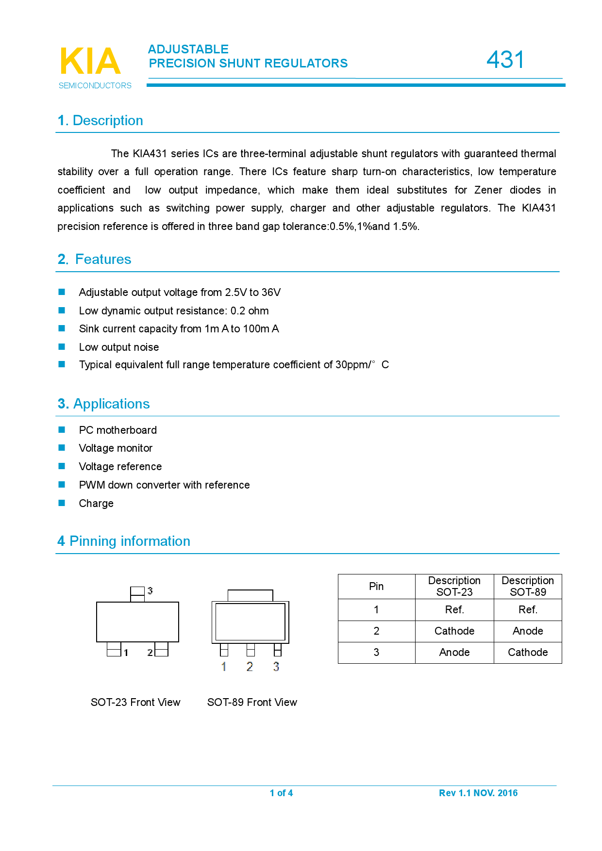 KIA431A_（KIA）KIA431A中文资料_价格_PDF手册-立创电子商城