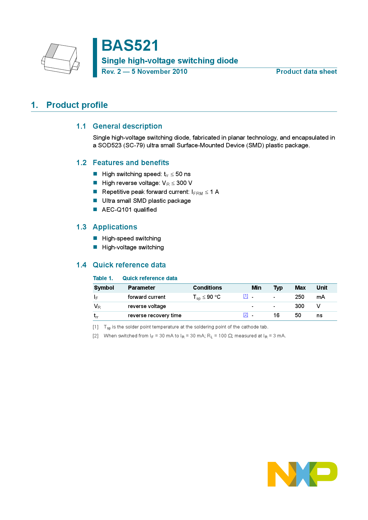 BAS521,115_（Nexperia(安世)）BAS521,115中文资料_价格_PDF手册-立创电子商城
