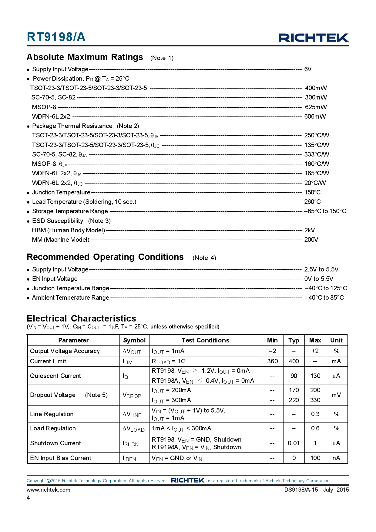 RT9198-18GBR_（RICHTEK(台湾立锜)）RT9198-18GBR中文资料_价格_PDF手册-立创电子商城